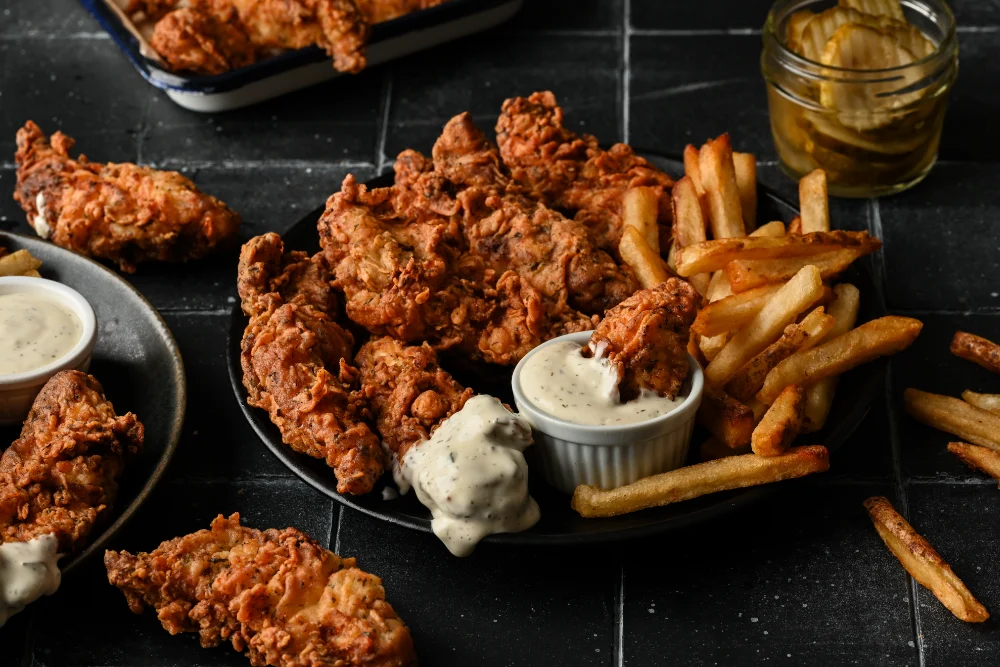 Chicken Tenders and Dill Pickle Sauce